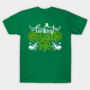 The Luckiest Gramdpa-Saint Patricks Day Tee T-Shirt